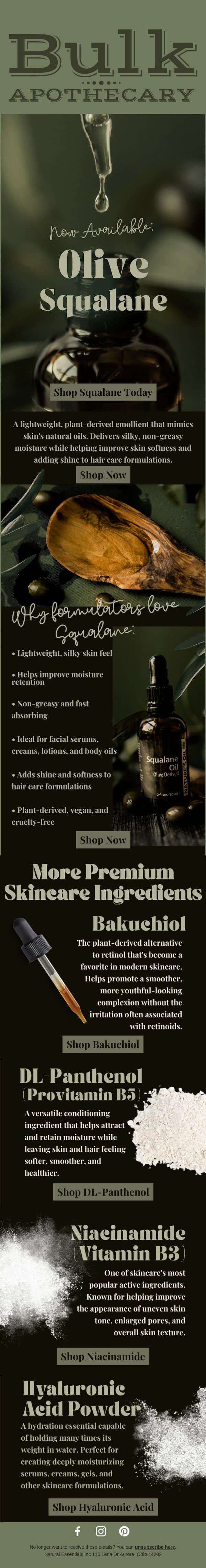 The Ingredient Everyone's Talking About email from Bulk Apothecary screenshot