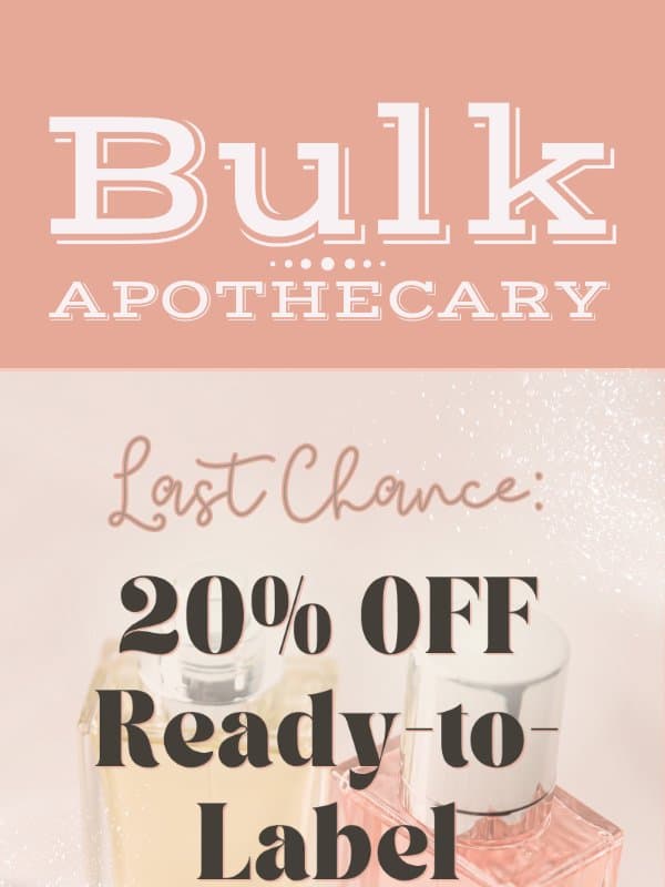 Last Chance: 20% OFF Perfume & Cologne email from Bulk Apothecary