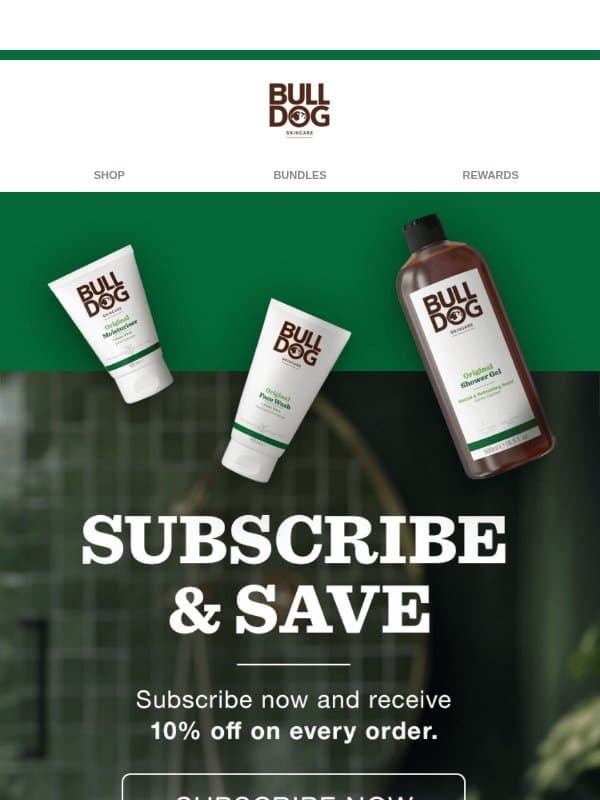 Curious About Our Best-Selling Products? email from Bulldog Skincare