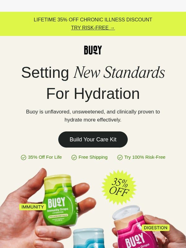 Powdered electrolytes may hurt more than help 😵 email from Buoy
