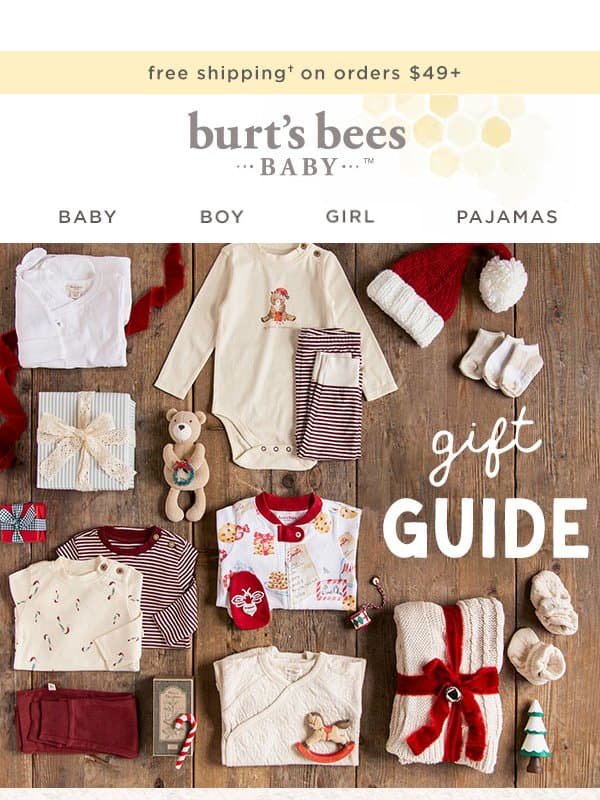 Your Holiday Gift Guide Is Here π email from Burt's Bees Baby