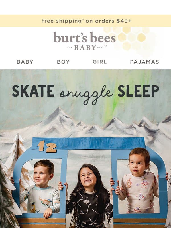 Skate Into Cozy Season 🏒⛸️ email from Burt's Bees Baby