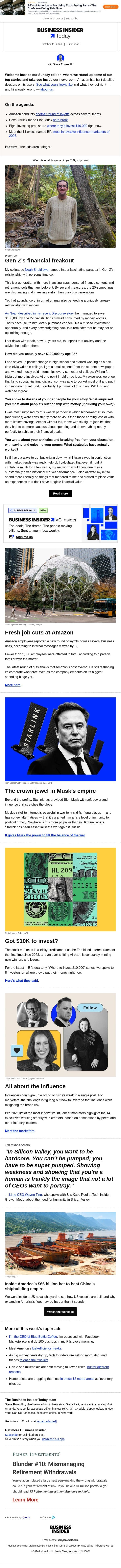 Today: Elon Musk’s ultimate power play email from Business Insider screenshot