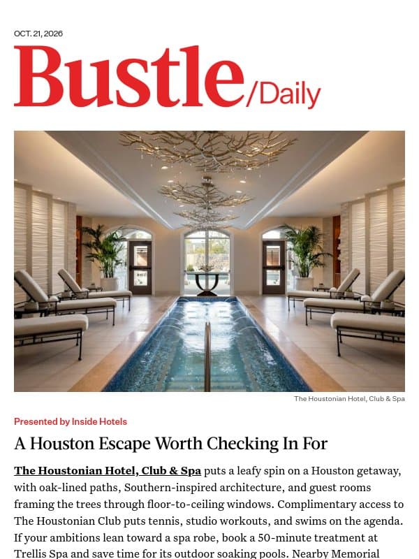 The South, With a City View email from Bustle
