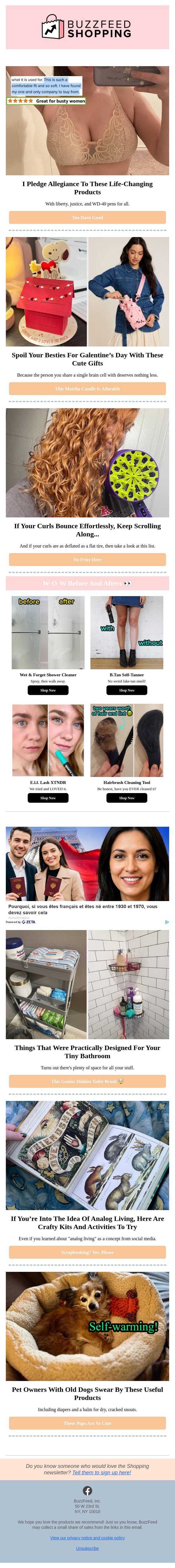 Self tanner that *actually* looks natural ☀️ email from BuzzFeed News screenshot