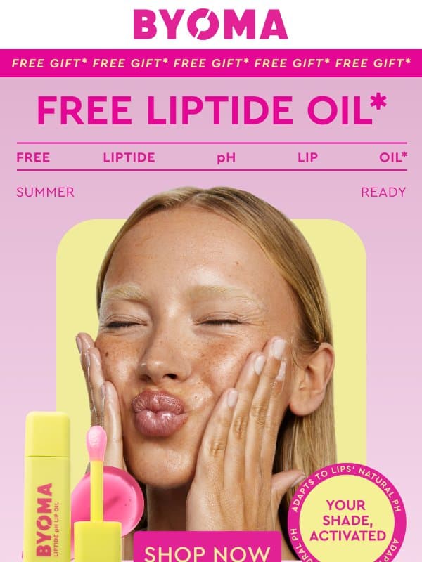 π Free Liptide pH Lip Oil π email from BYOMA