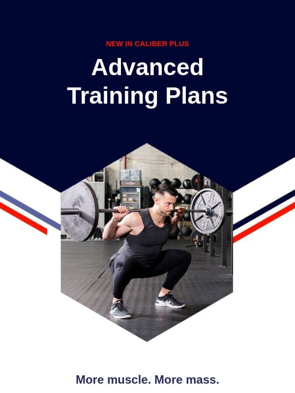 New: Advanced Training Plans ποΈ email from Caliber