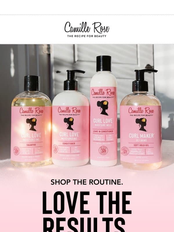 Curl Love, Delivered Fast email from Camille Rose Naturals