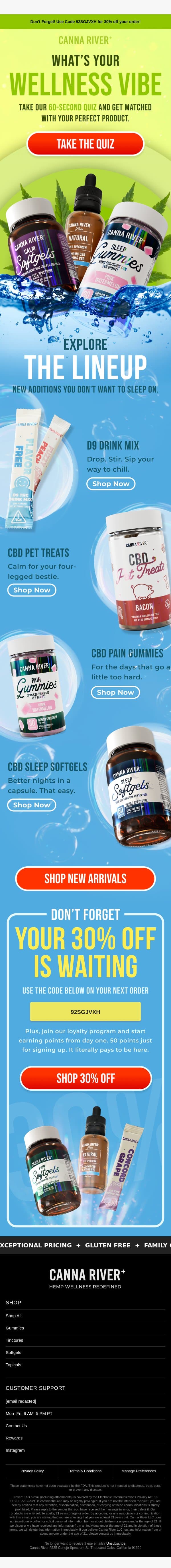 Not Sure Where to Start? We Got You 🧭 email from Canna River screenshot