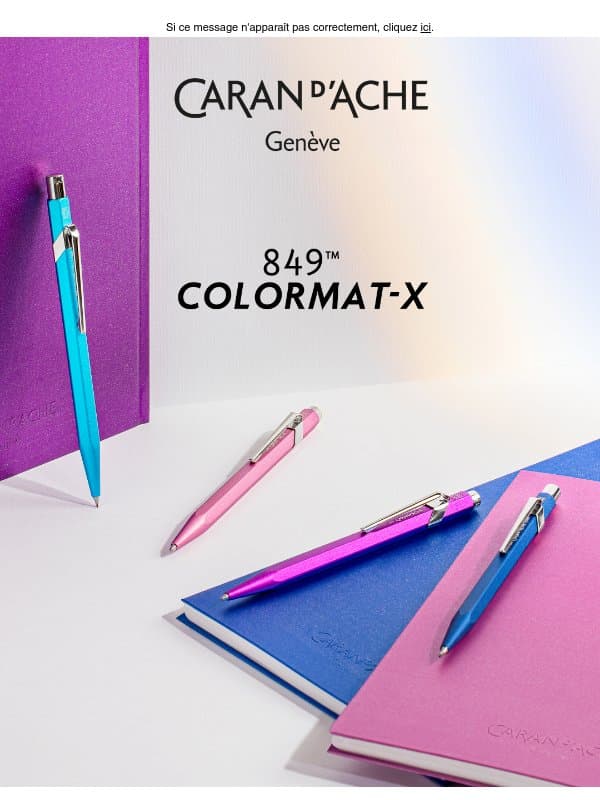 849™ Colormat-X : un arc-en-ciel de couleurs email from Caran d'Ache
