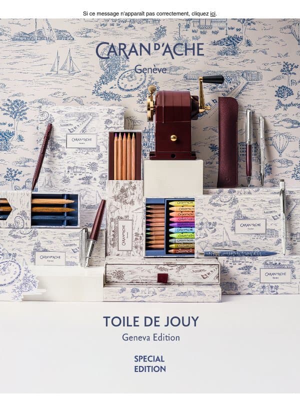 Découvrez Toile de Jouy – Geneva Edition email from Caran d'Ache