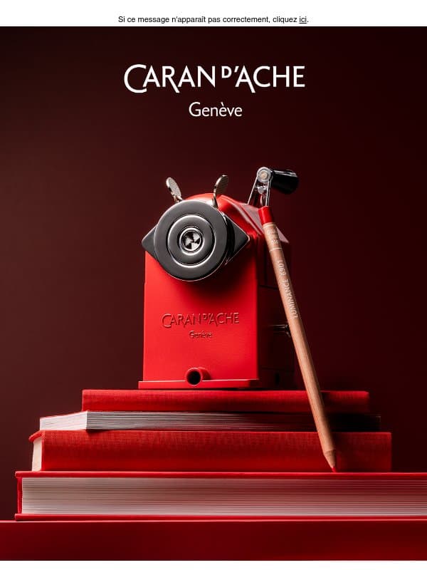 La machine à tailler Caran d’Ache email from Caran d'Ache