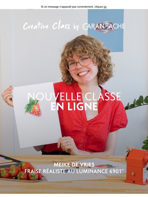 Nouveau cours en ligne par Meike De Vries. email from Caran d'Ache