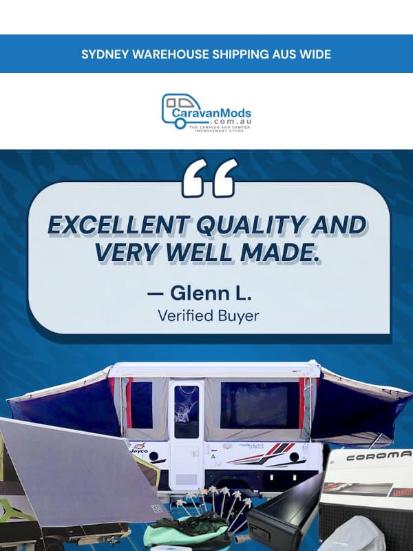 Don't just take our word for it. 🚐 email from Caravanmods.com