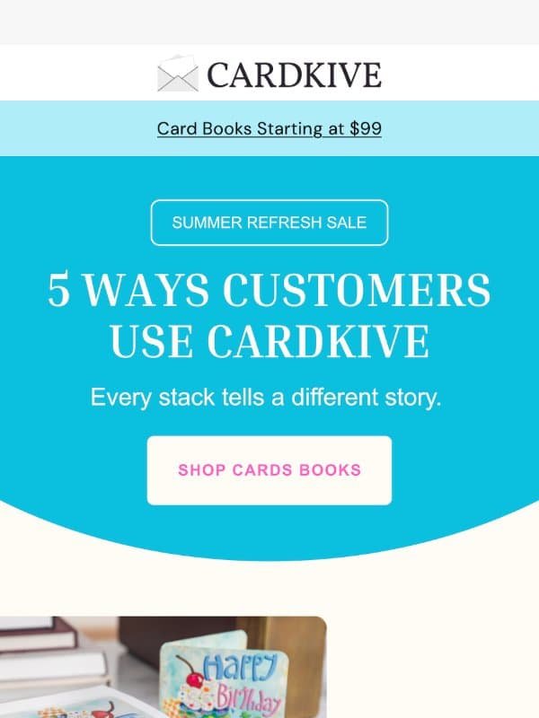 Five Ways Customers Use Cardkive βοΈ email from Cards by Artkive