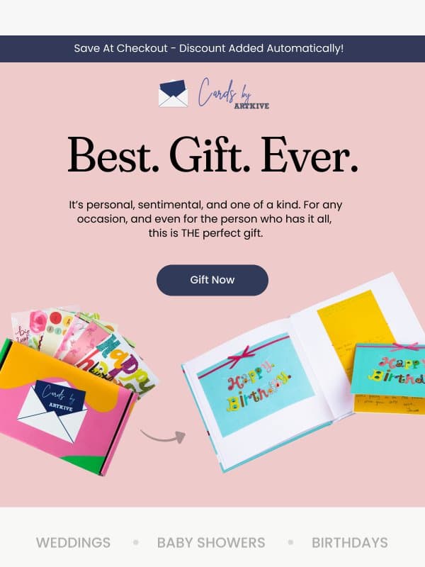 These Card Books Are The Best Gift Around! email from Cards by Artkive