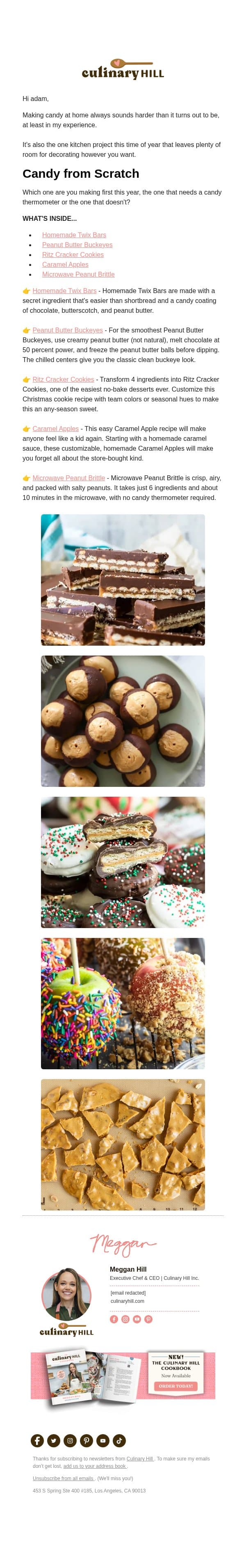 Homemade Candy, Easier Than It Looks 🍬 email from Carlsbad Cravings screenshot