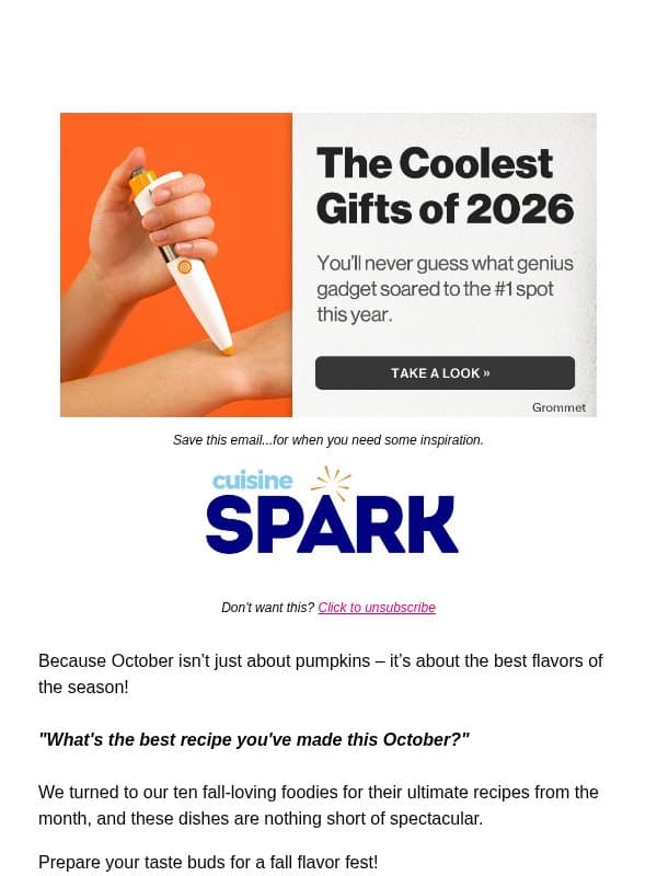 ✨ The Best of October email from Carlsbad Cravings