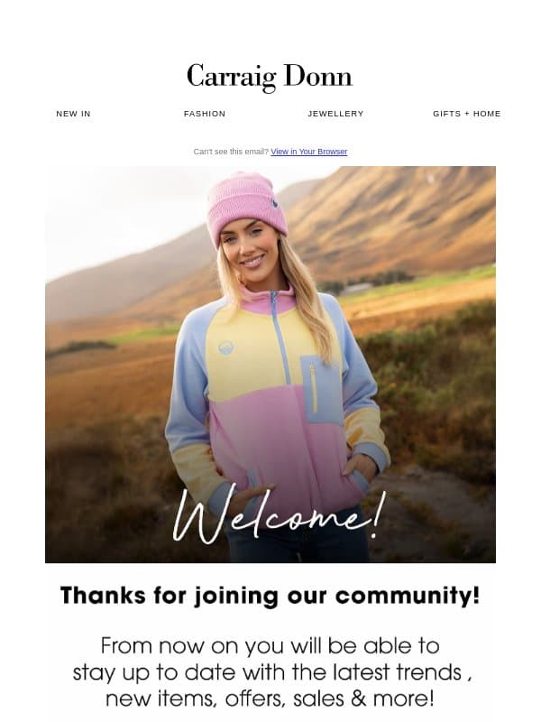 Welcome to Carraig Donn ! 😍 email from Carraig Donn