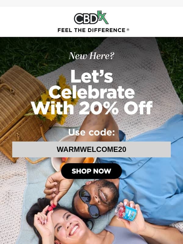 Reminder: Your 20% OFF welcome offer is inside 🌿 email from CBDfx