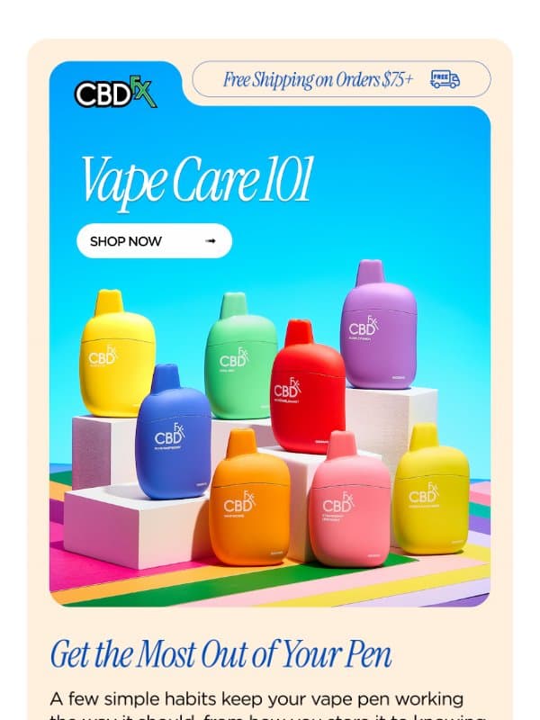 You might be storing your vape wrong 🙃 email from CBDfx