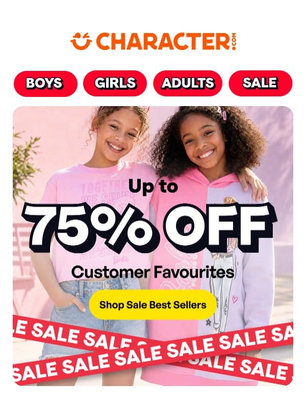 Top Picks, Big Savings 🎉 email from Character
