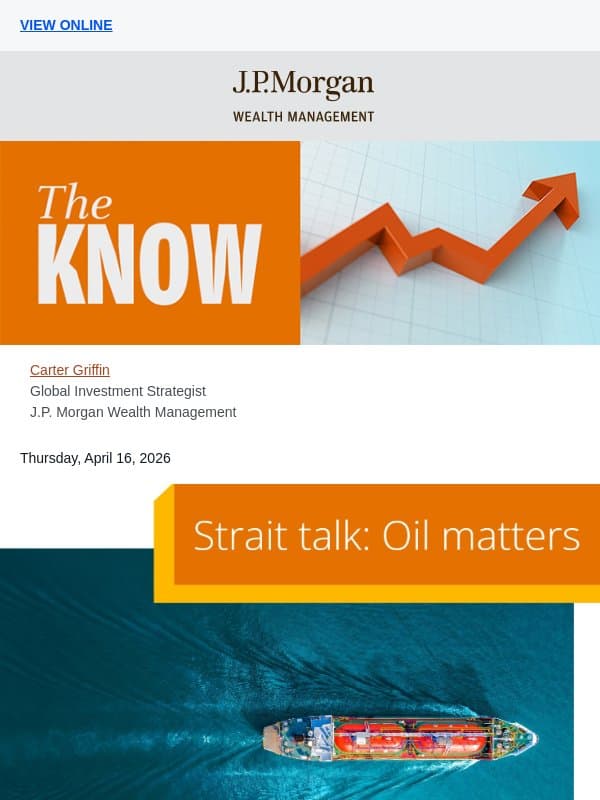 Strait talk: Oil matters email from Chase