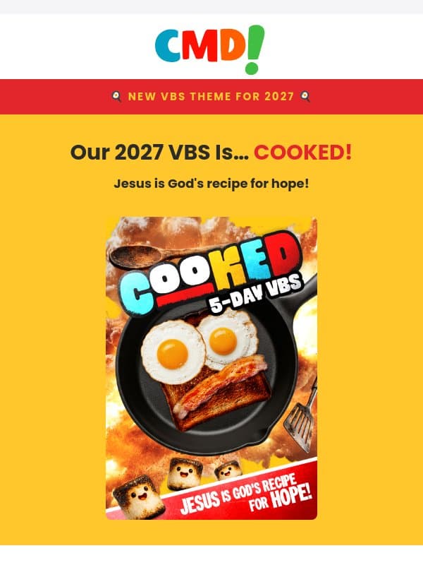 NEW VBS 2027 Theme Announced! email from Children's Ministry Deals