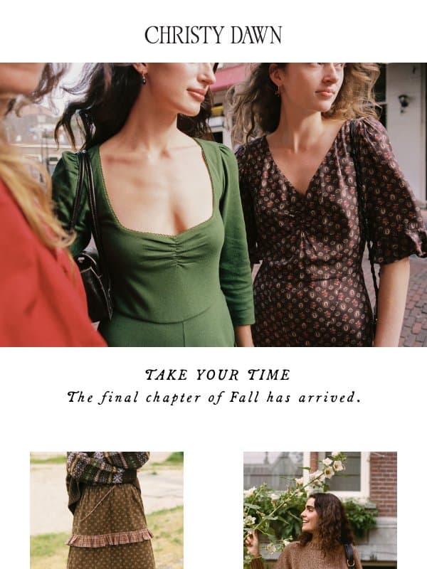 Slowly, Joyfully, Savoring Every Second 🍁 email from Christy Dawn
