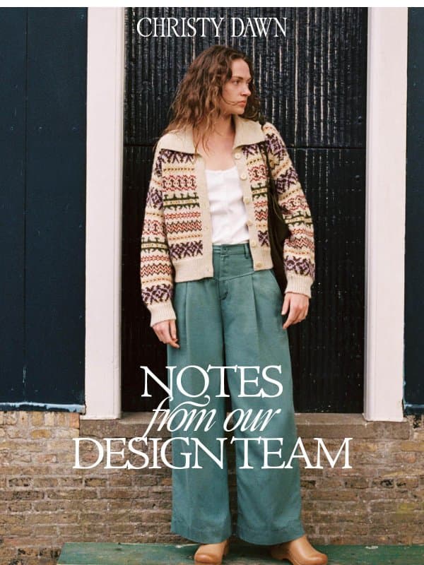 The New Silhouettes of Fall II email from Christy Dawn