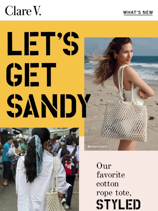 Getting Sandy email from Clare V.