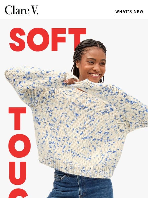 Cozy & Cute email from Clare V.