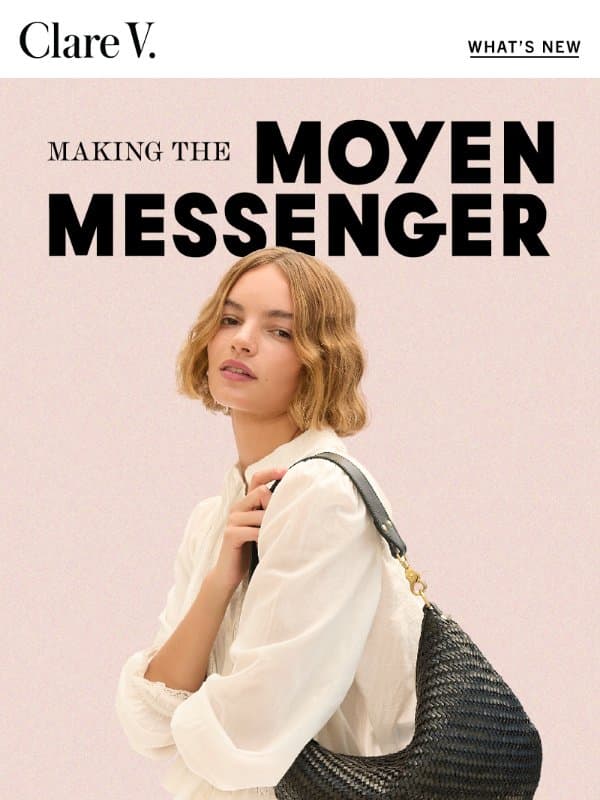 Making the Moyen Messenger email from Clare V.