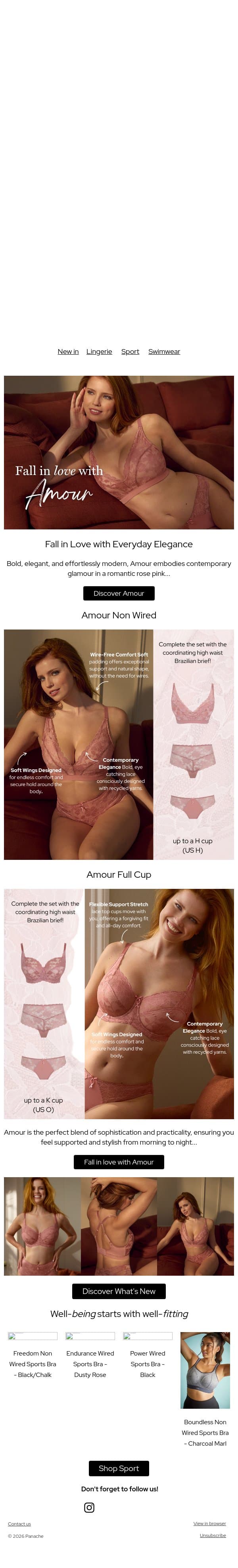 Fall in Love with Amour email from Cleo by Panache screenshot