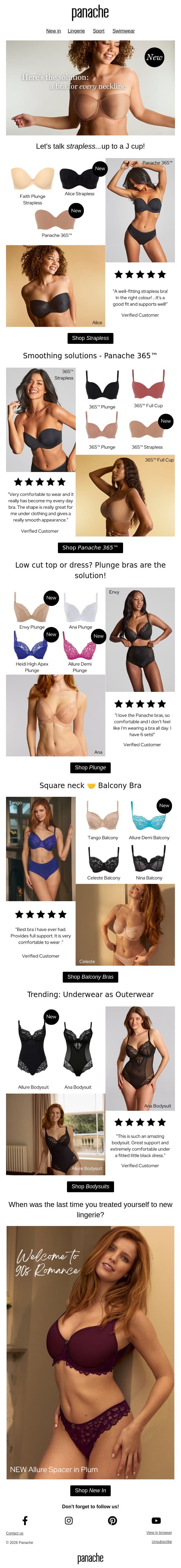 A Bra for Every Neckline ✨ email from Cleo by Panache screenshot