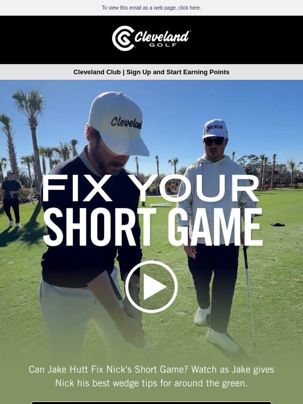 Fix Your Short Game | Cleveland Golf Tips email from Cleveland Golf