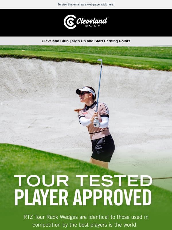Straight From the Tour Rack | Cleveland Golf email from Cleveland Golf