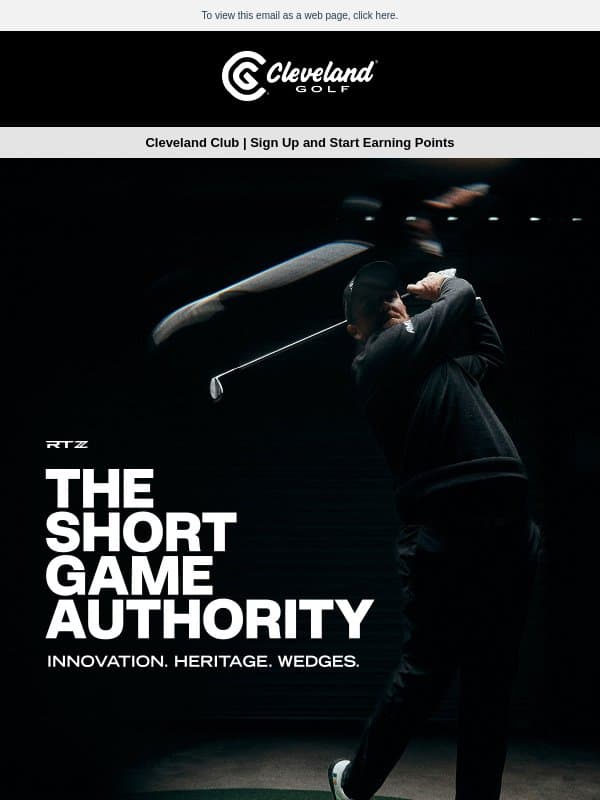 Short Game Authority | Cleveland Golf email from Cleveland Golf