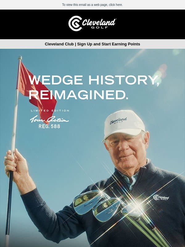 The Original 588 Tour Action Wedge Returns | Cleveland Golf email from Cleveland Golf