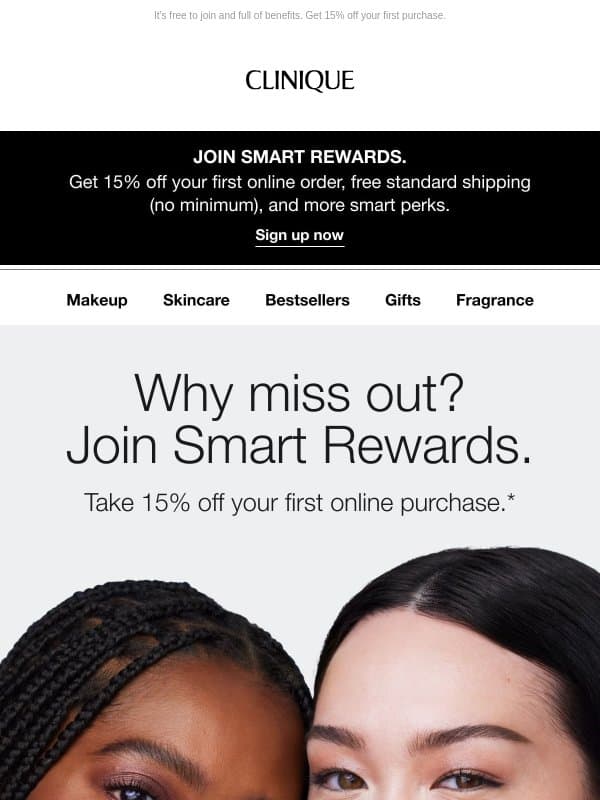 📣 ✨Start rewarding yourself. Join Smart Rewards. email from Clinique