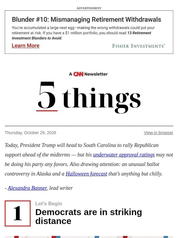 Democrats are in striking distance, new polls show email from CNN