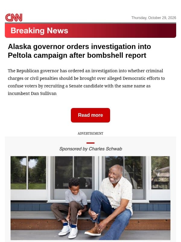 Alaska governor orders investigation into Peltola campaign after bombshell report email from CNN