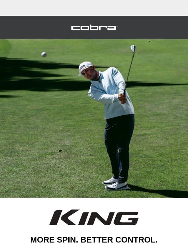 More Spin. Better Control. email from COBRA Golf