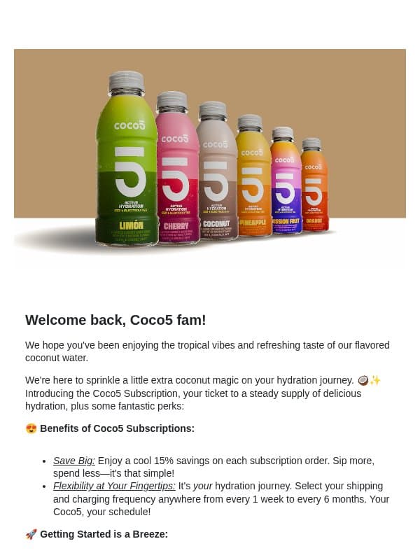 Sip, Save, Repeat 🤩 email from Coco5