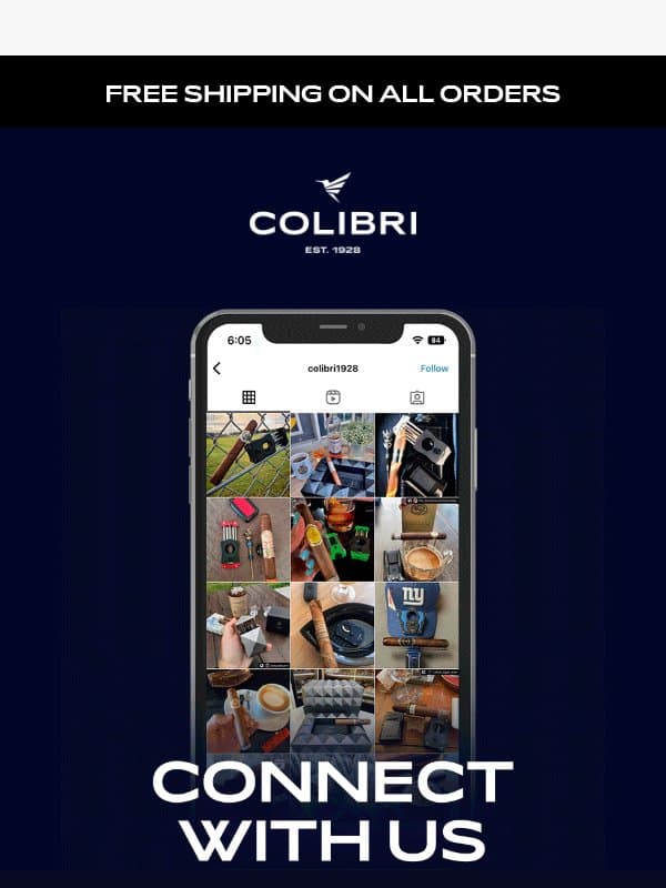 Connect with us! email from Colibri Lighters