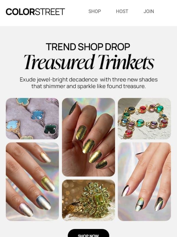 NEW Trend Shop Drop: Treasured Trinkets 🪙💎 email from Color Street