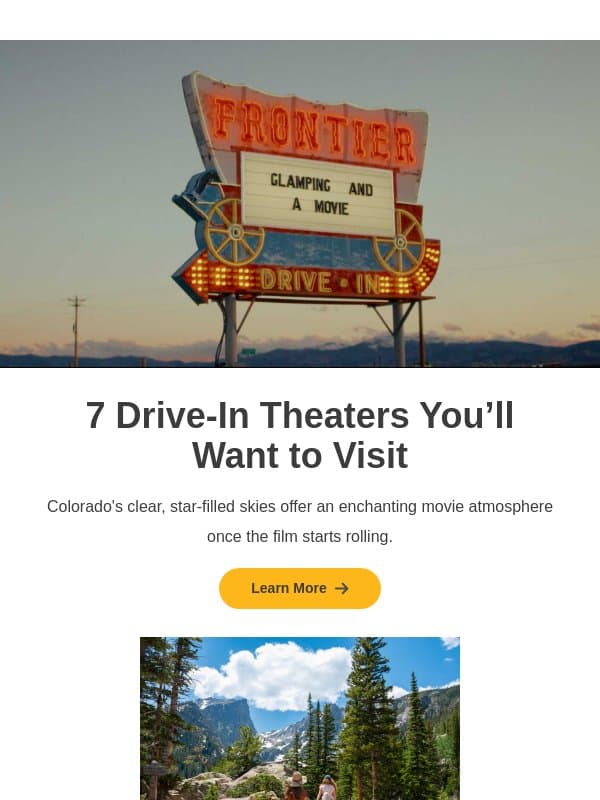 Catch a Movie at These 7 Retro Colorado Drive-Ins You Probably Didn’t Know Existed email from Colorado Tourism Office