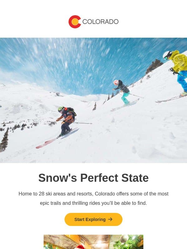 Find Your Perfect Match at 28 Colorado Ski Resorts email from Colorado Tourism Office