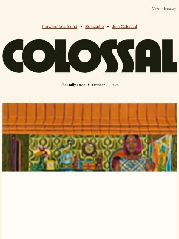 Something Torn and New email from Colossal