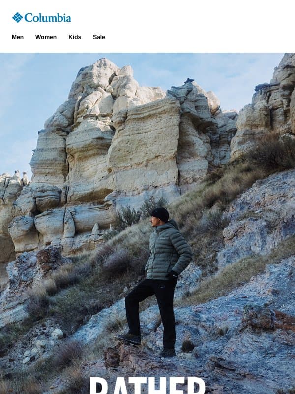 Trail style is everywhere style. email from Columbia Sportswear